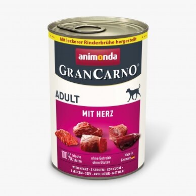 Animonda Grancarno Adult Herz su širdimis, 800 g