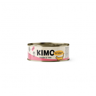 Kimo Chicken&Tuna konservai katėms su vištiena ir tunu 70g