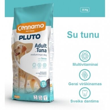 PLUTO dog Adult Medium Maxi Tuna, 15 kg 1