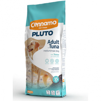 PLUTO dog Adult Medium Maxi Tuna, 15 kg